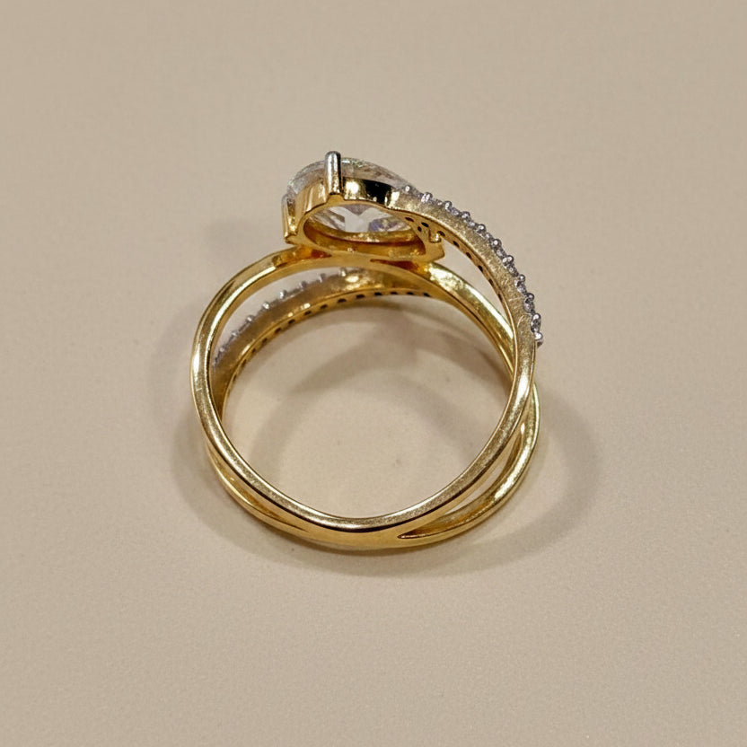 Pear Crossover X Ring