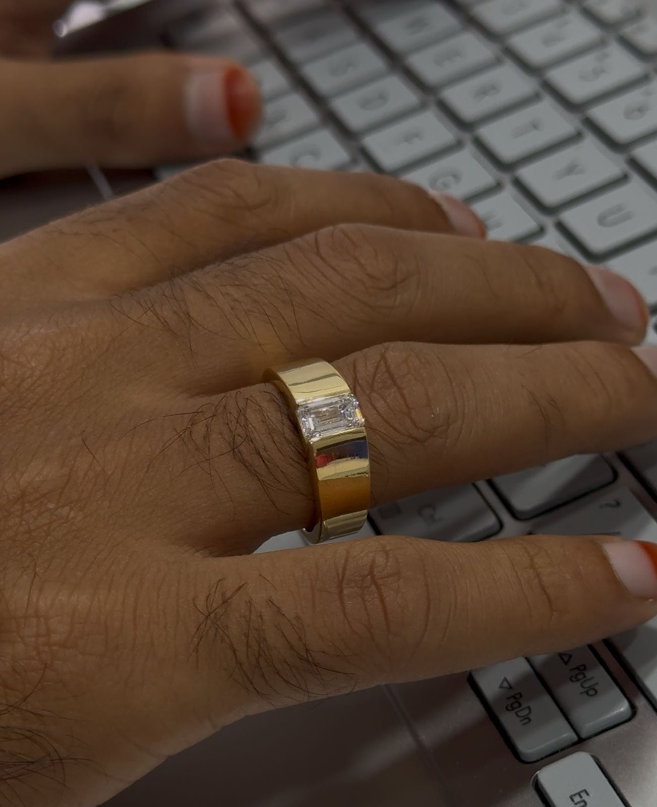 Emerald Men's Ring