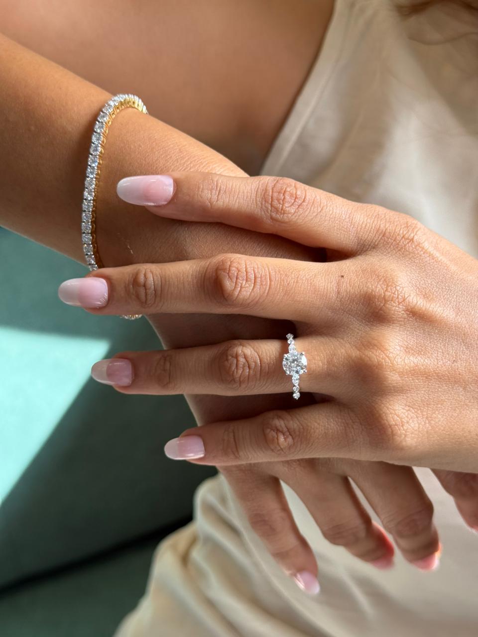 Round Engagement Ring