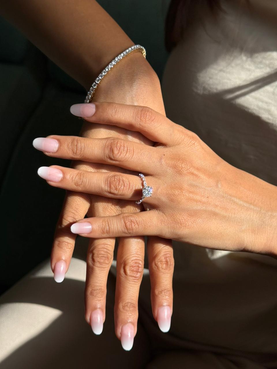 Round Engagement Ring