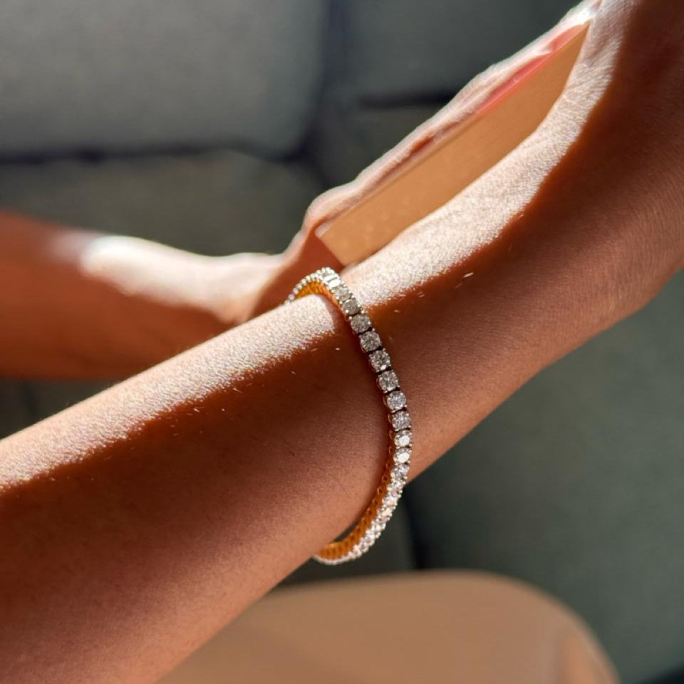 0.10ct Each Diamond Tennis Bracelet