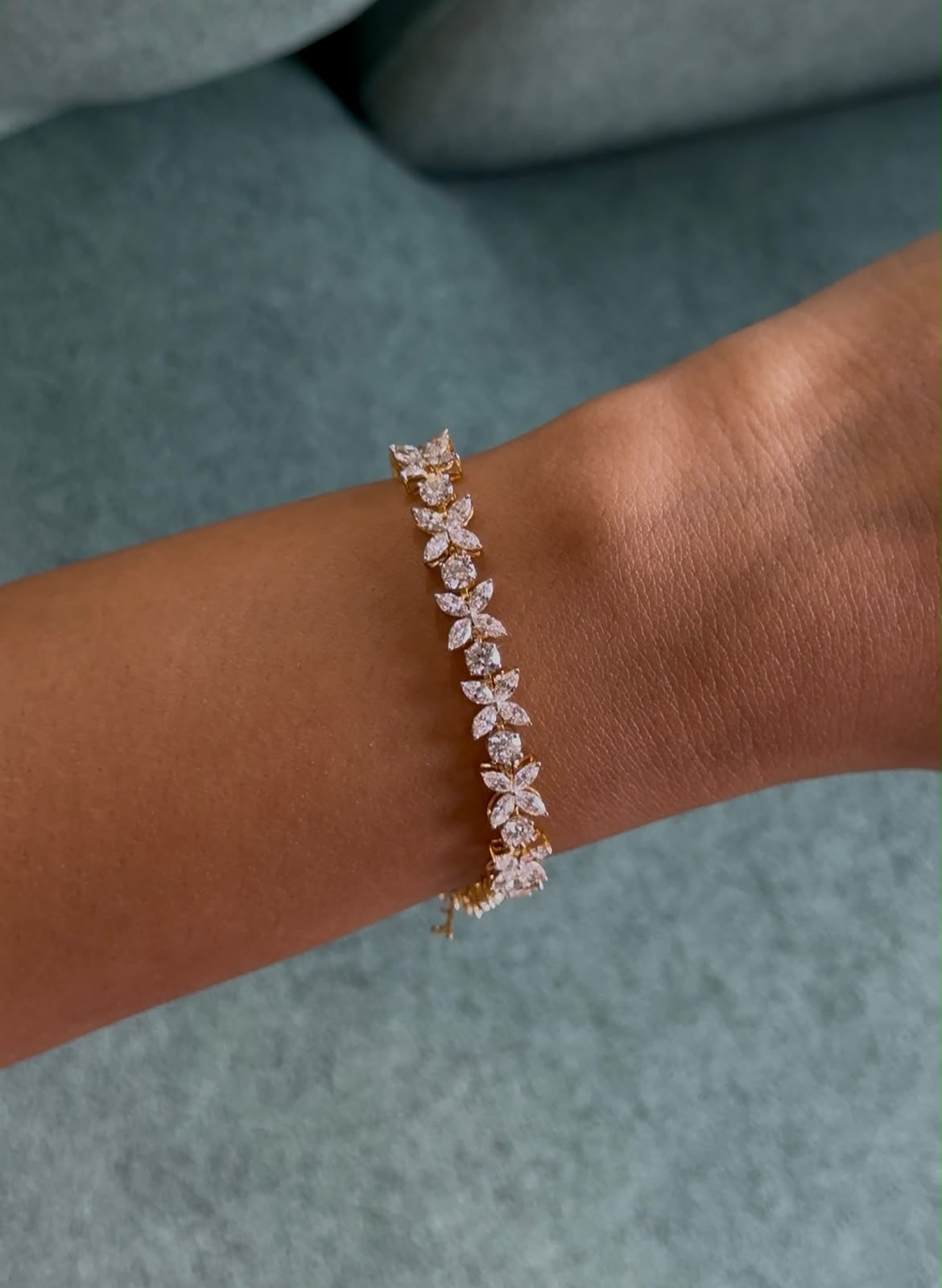 Marquise & Round Petal Bracelet