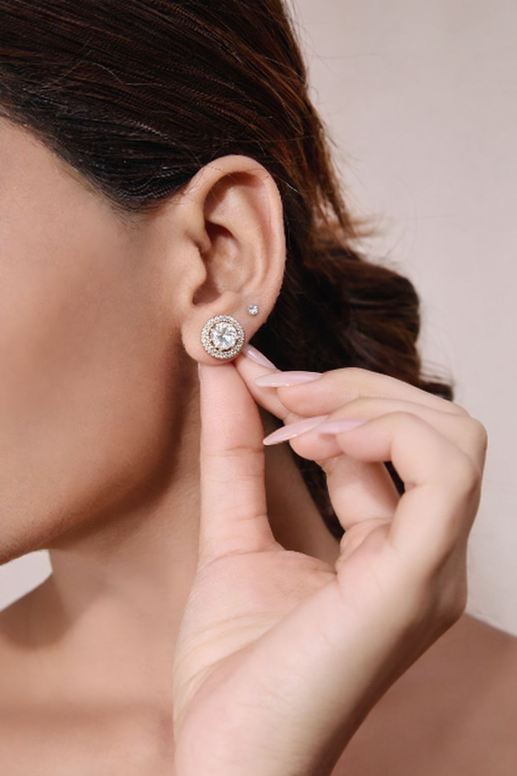 Double Halo Diamond Studs