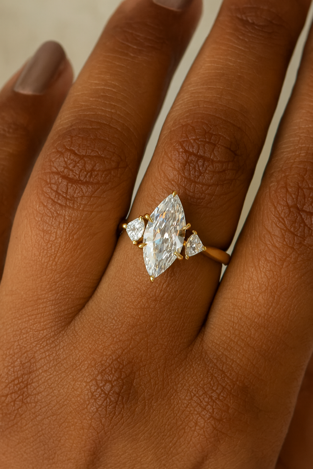 Petite Cometa Perfect Fit Marquise Cut Diamond Engagement Ring