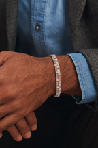Men's Baguette Diamond Bracelet