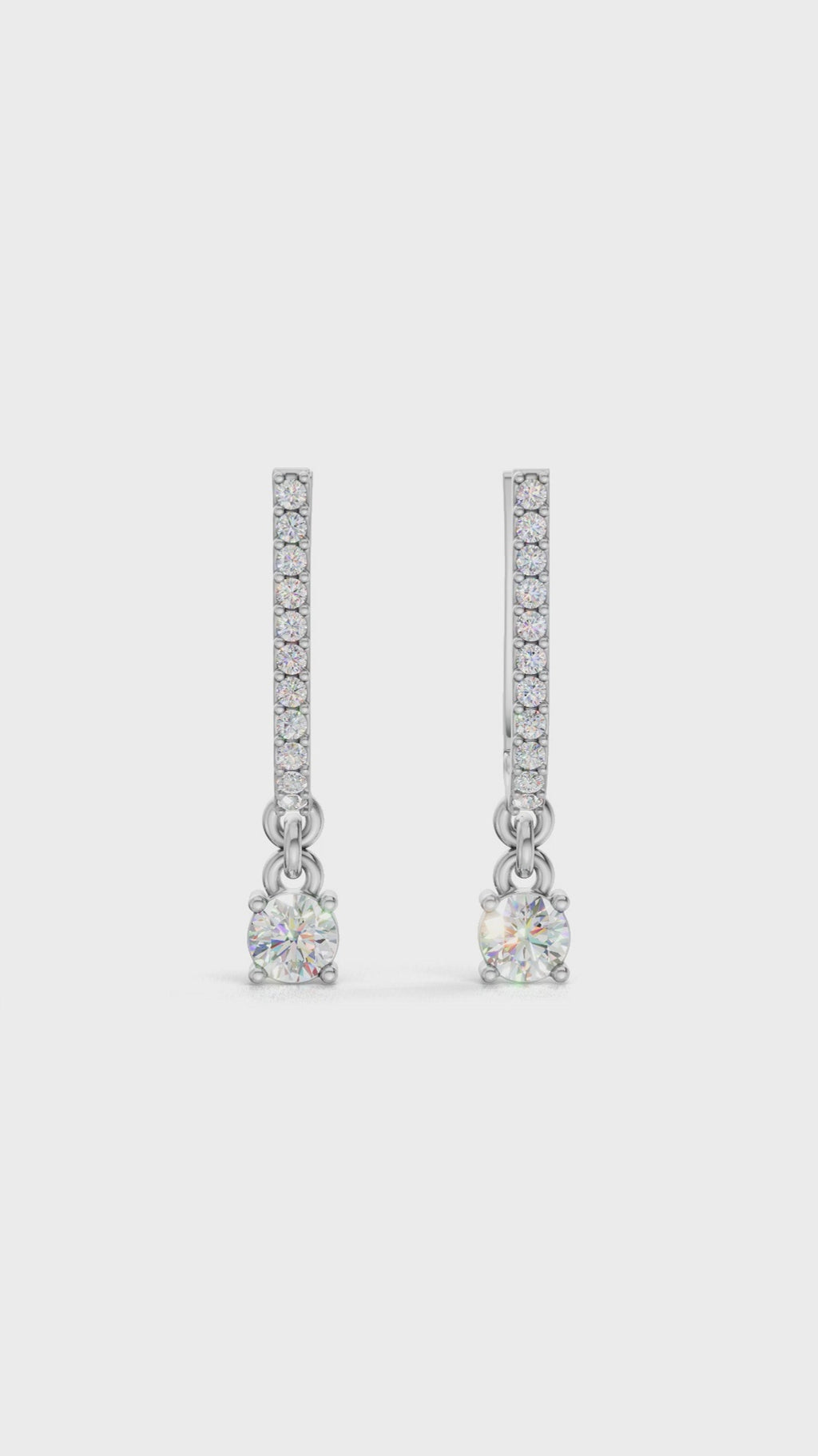 Aurora Diamond Drop Earrings