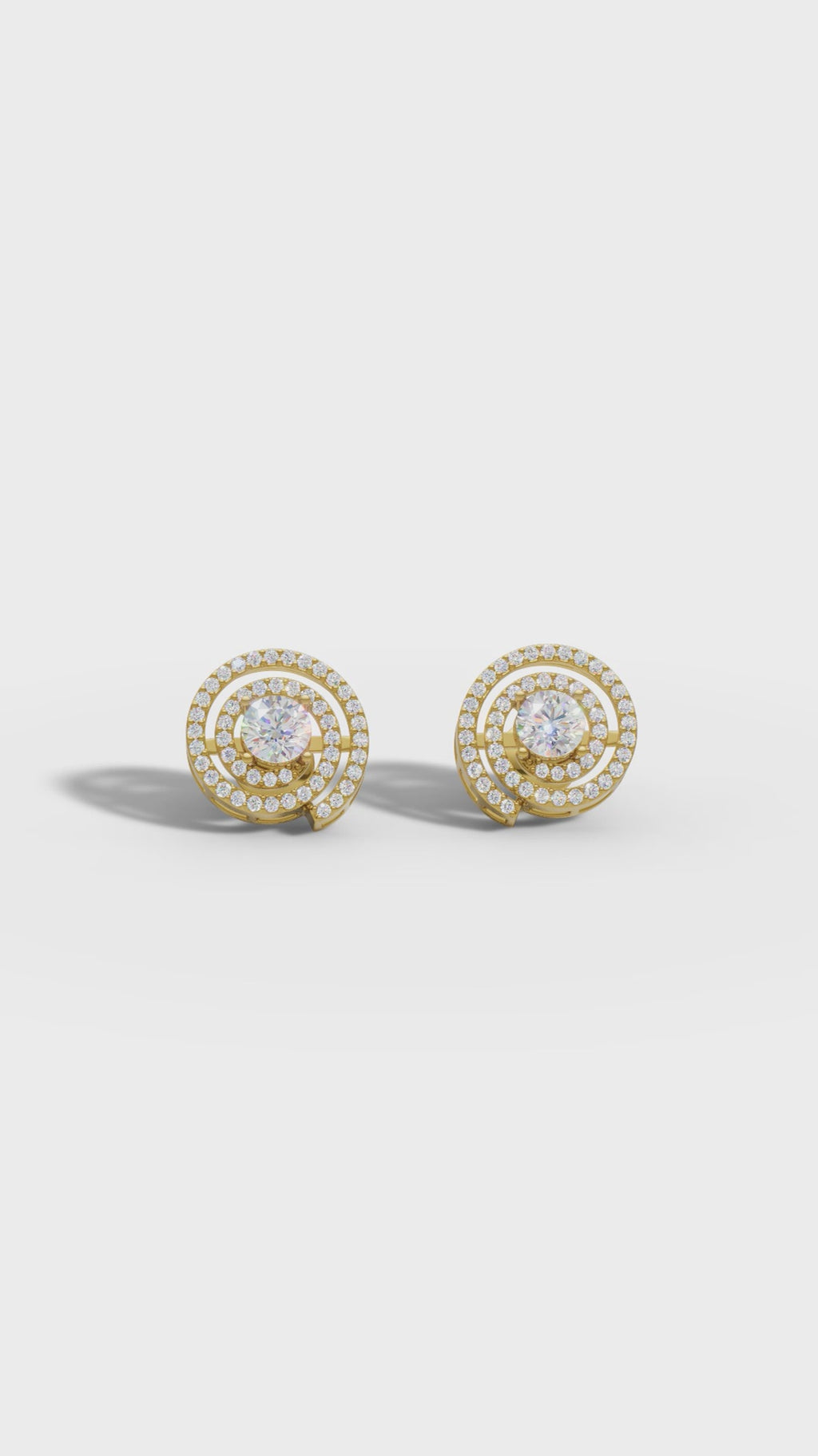 Spiral Radiance Diamond Studs