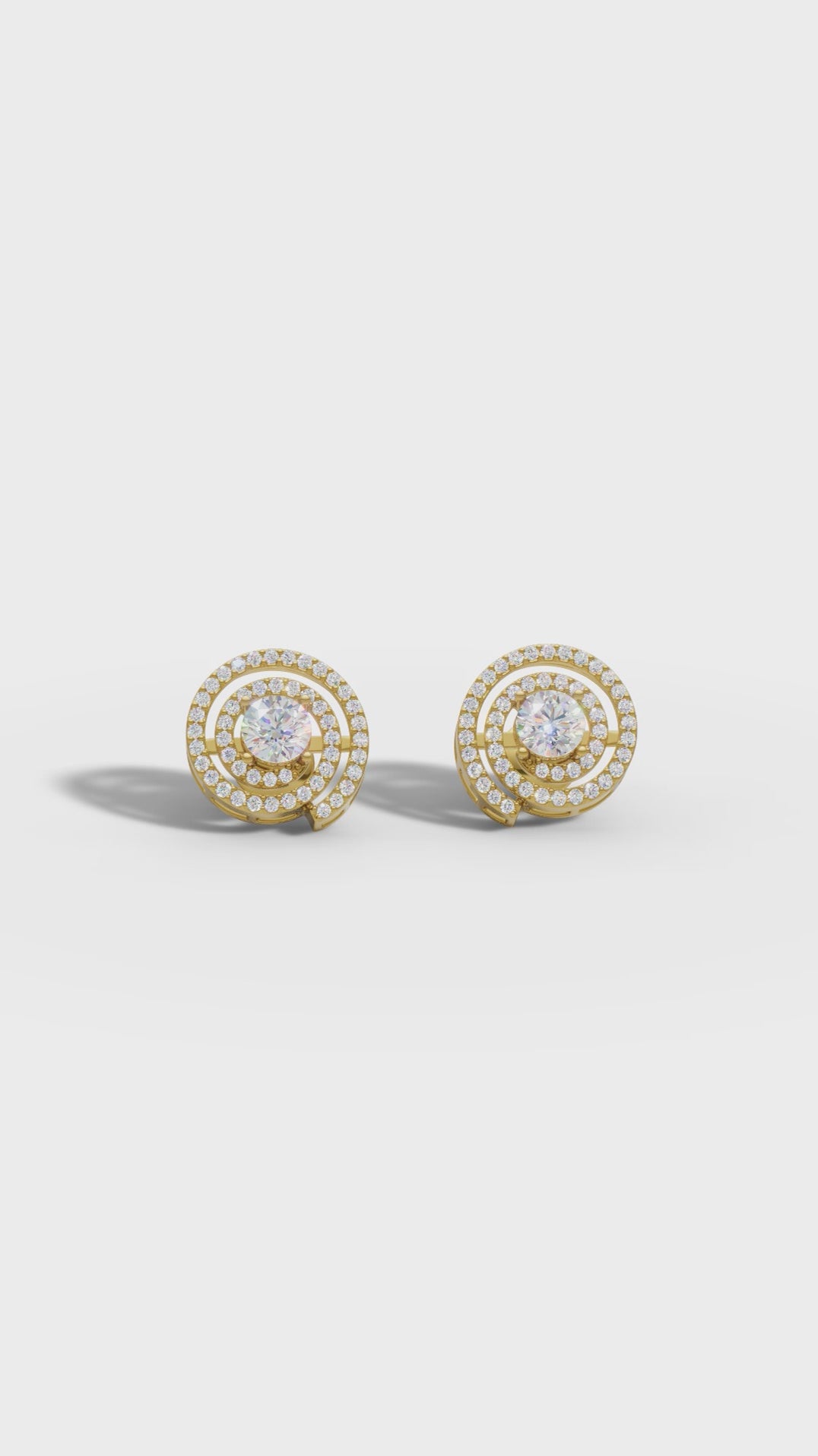 Spiral Radiance Diamond Studs