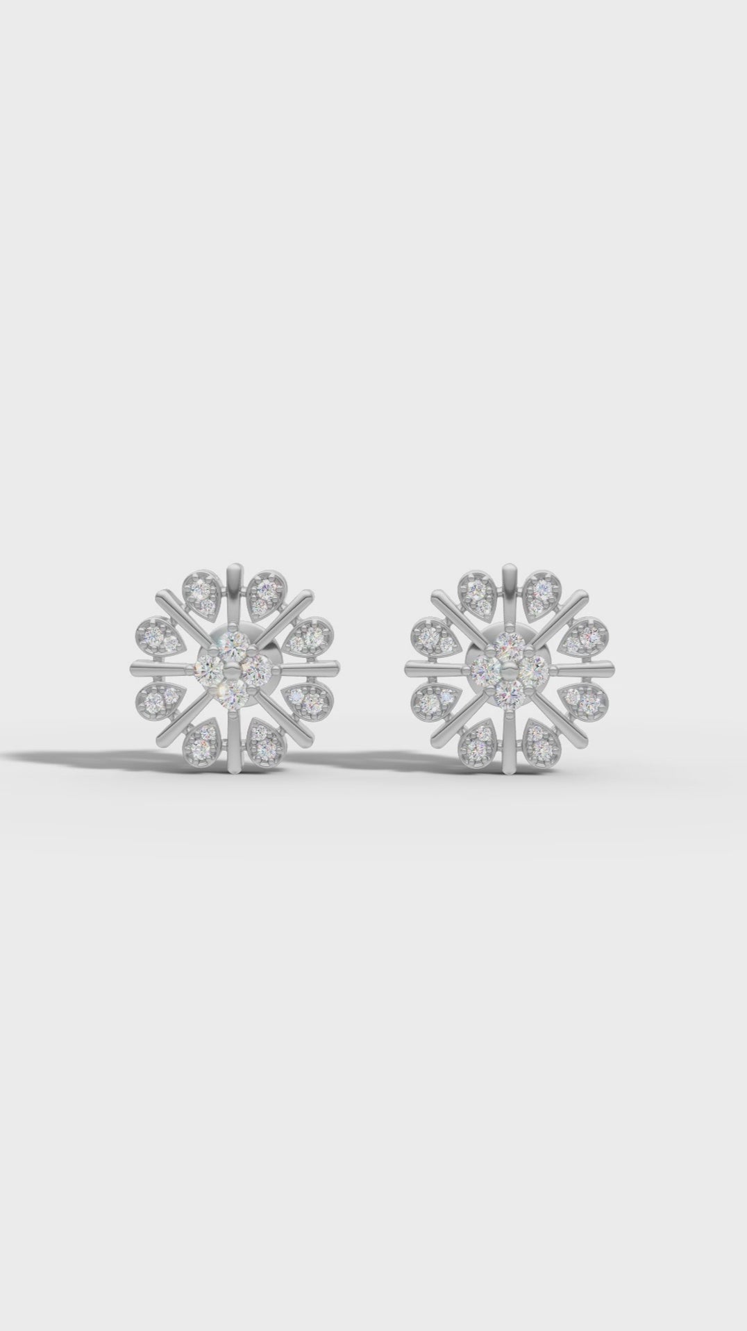 Sunburst Bloom Diamond Earrings