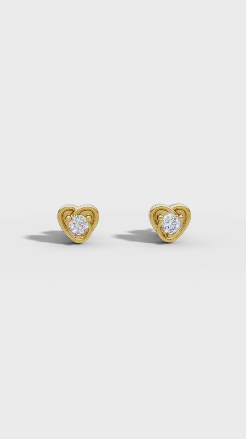 Diamond Knot Stud Earring