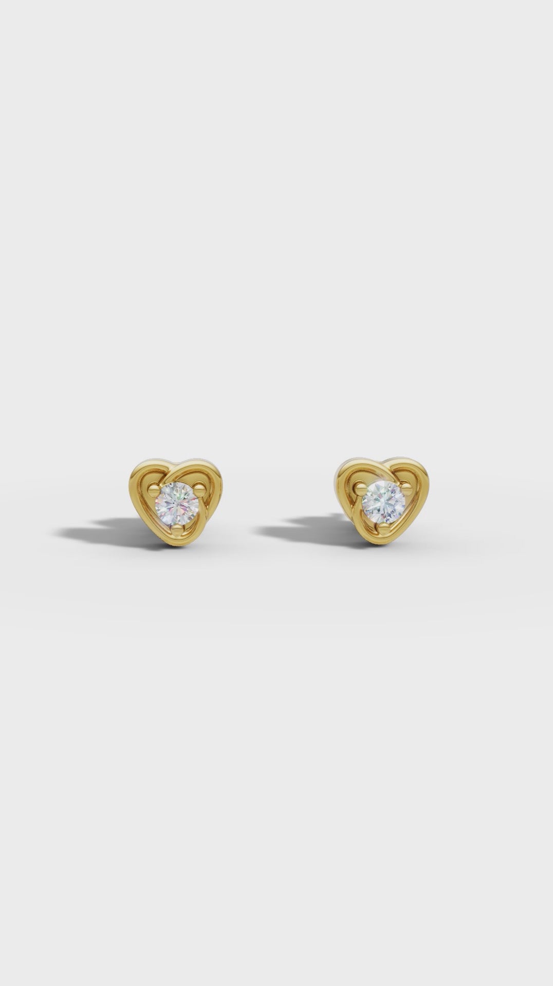 Diamond Knot Stud Earring