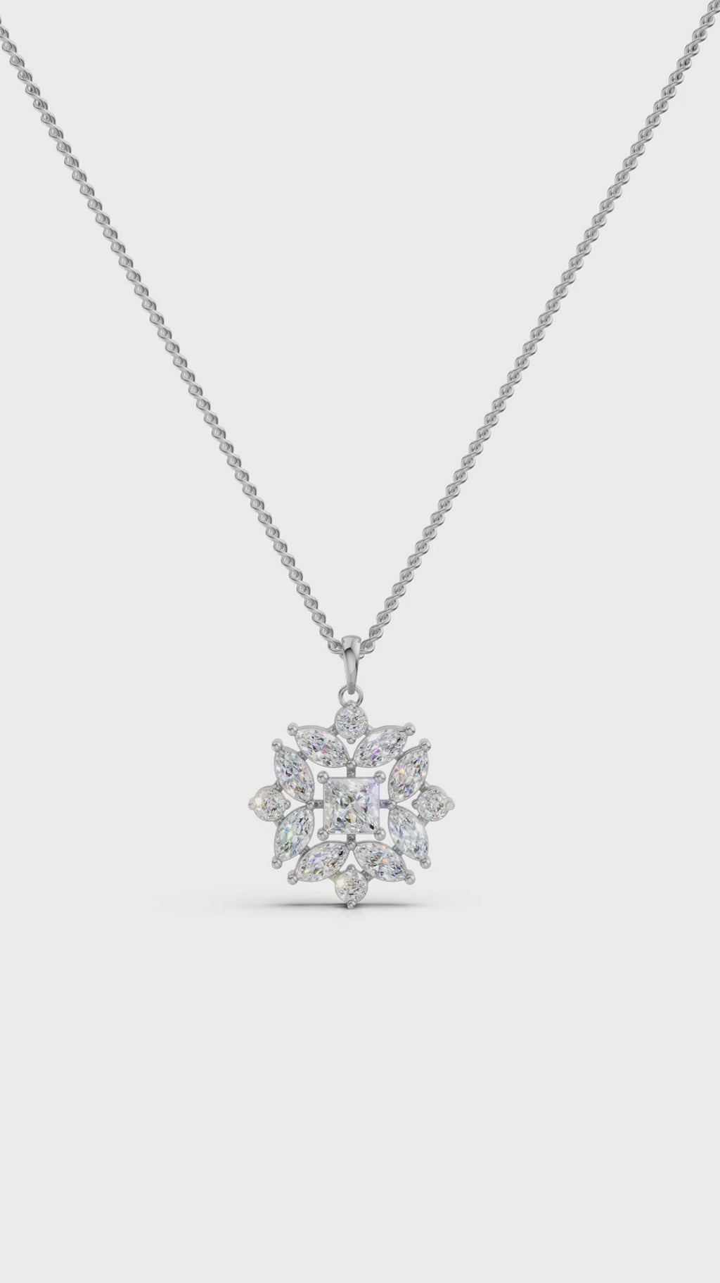Geometric bloom pendant