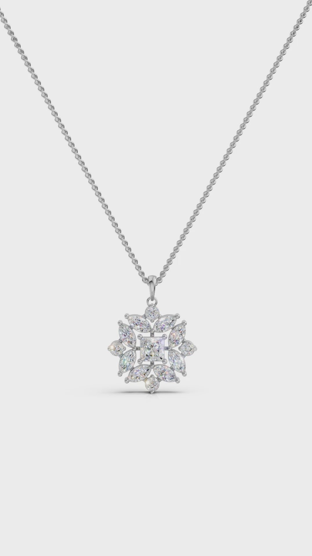 Geometric bloom pendant