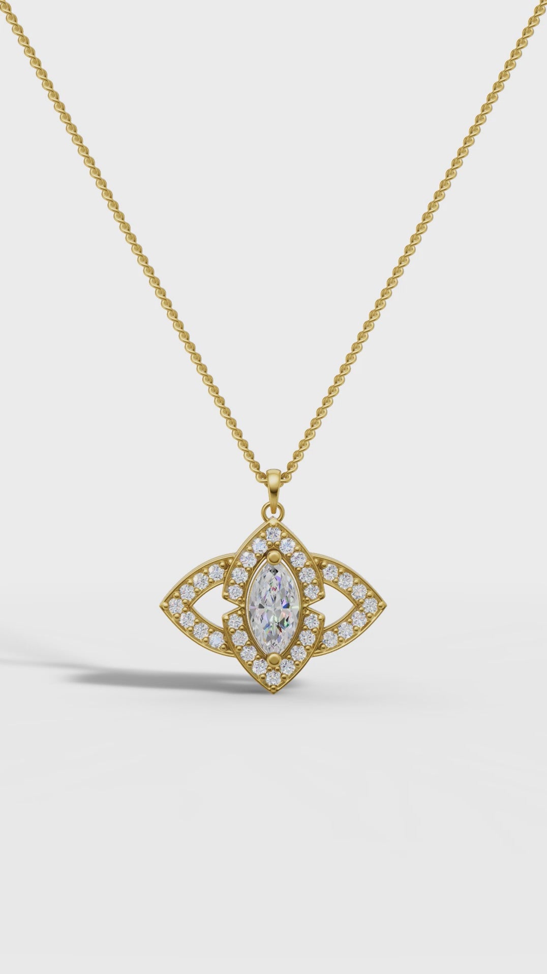 Halo evileye pear cut diamond Pendant