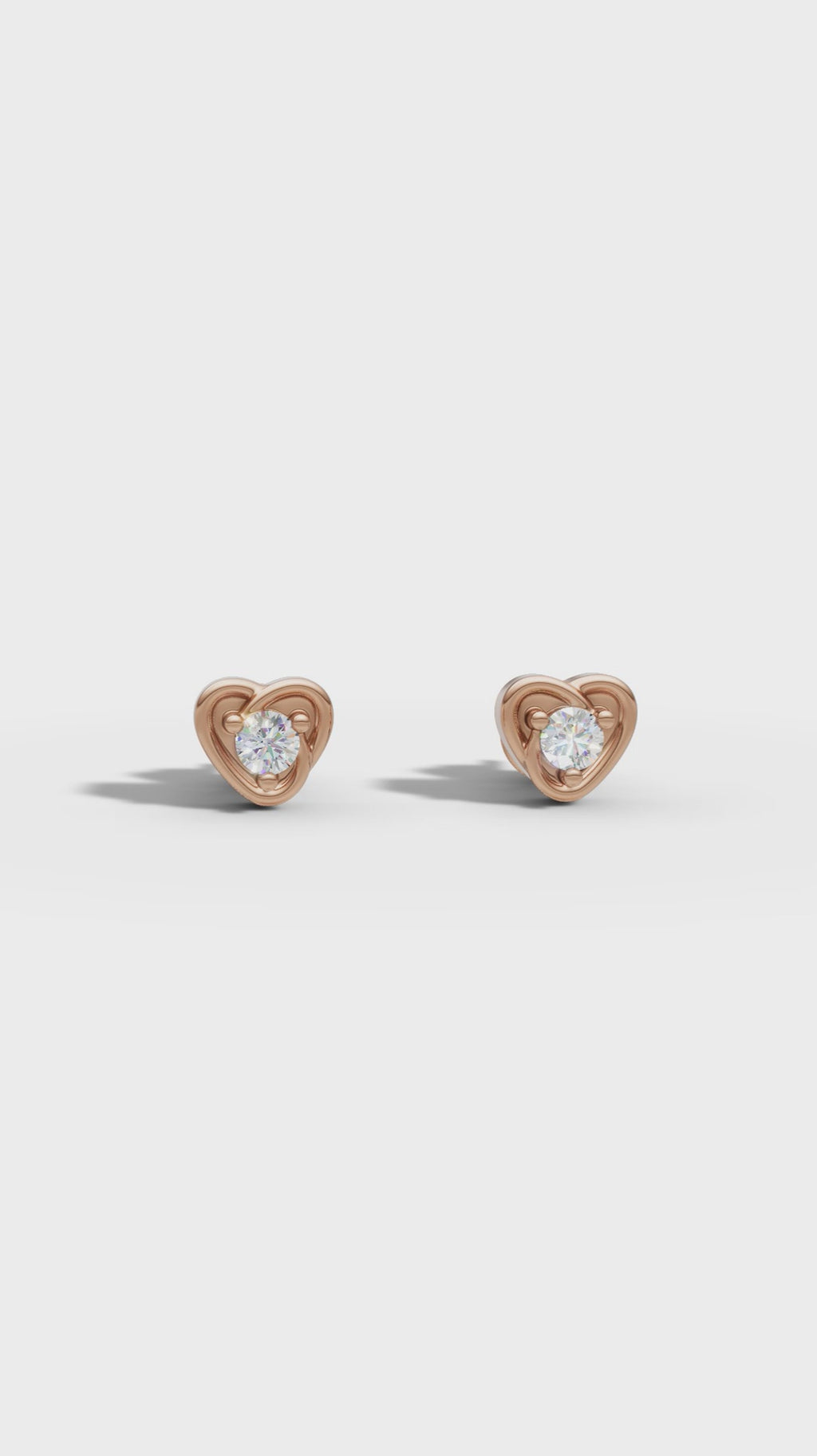 Diamond Knot Stud Earring