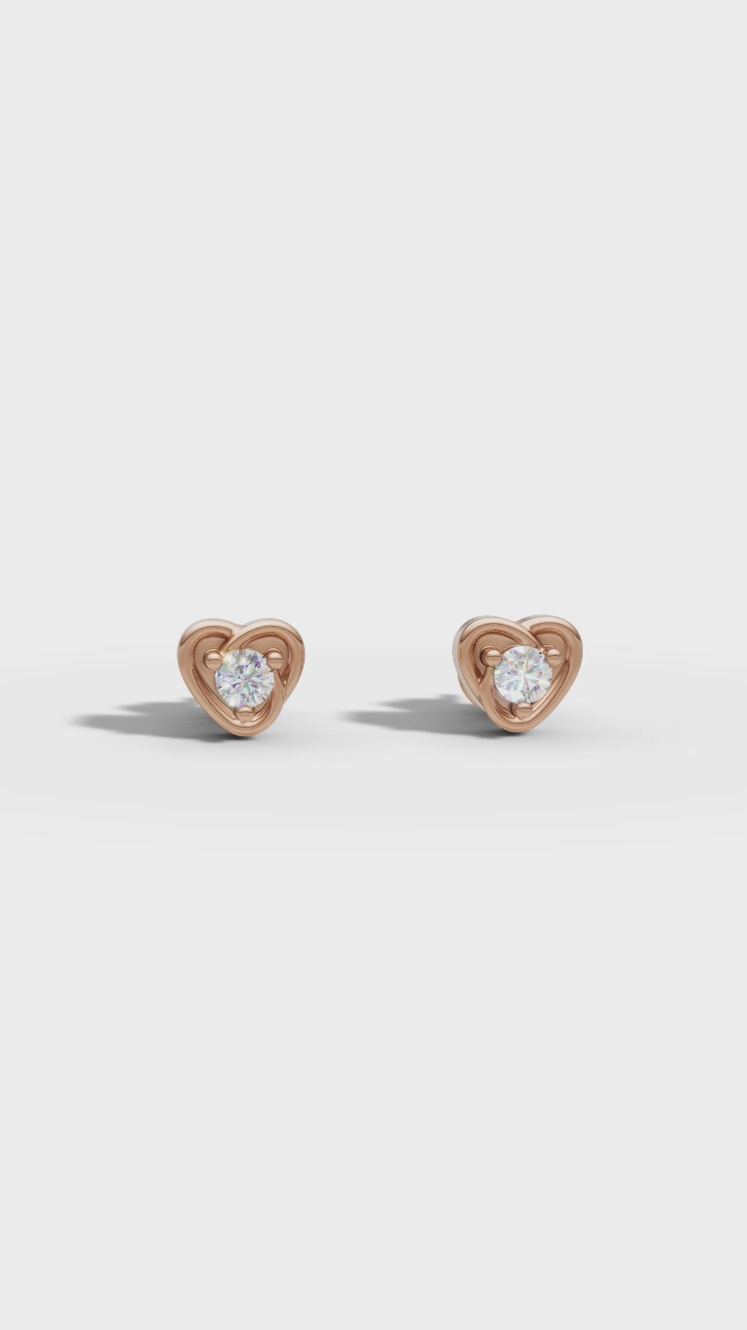 Diamond Knot Stud Earring