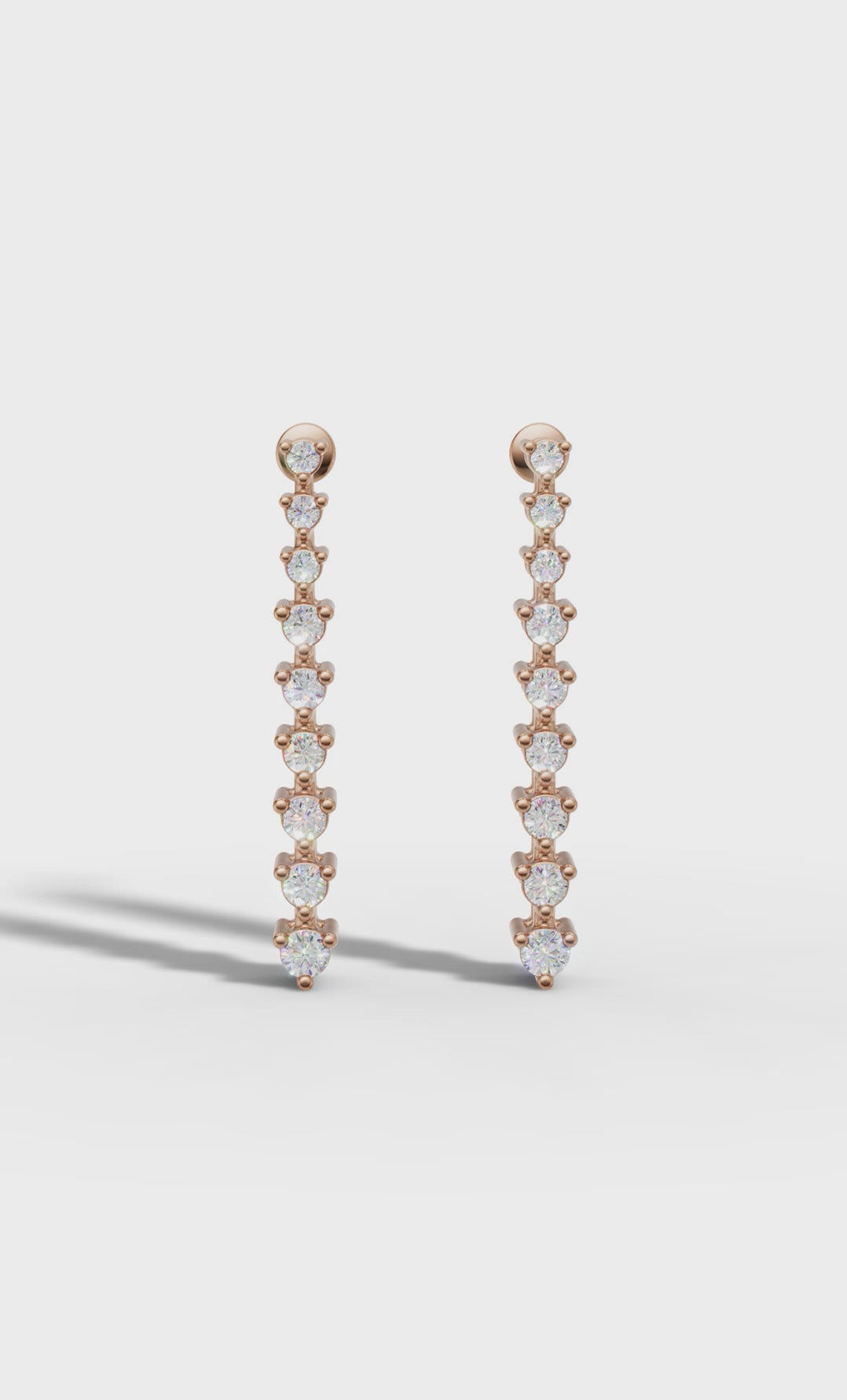 Brilliant Round Diamond Danglers
