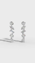 Multi-Cut Drop Earrings