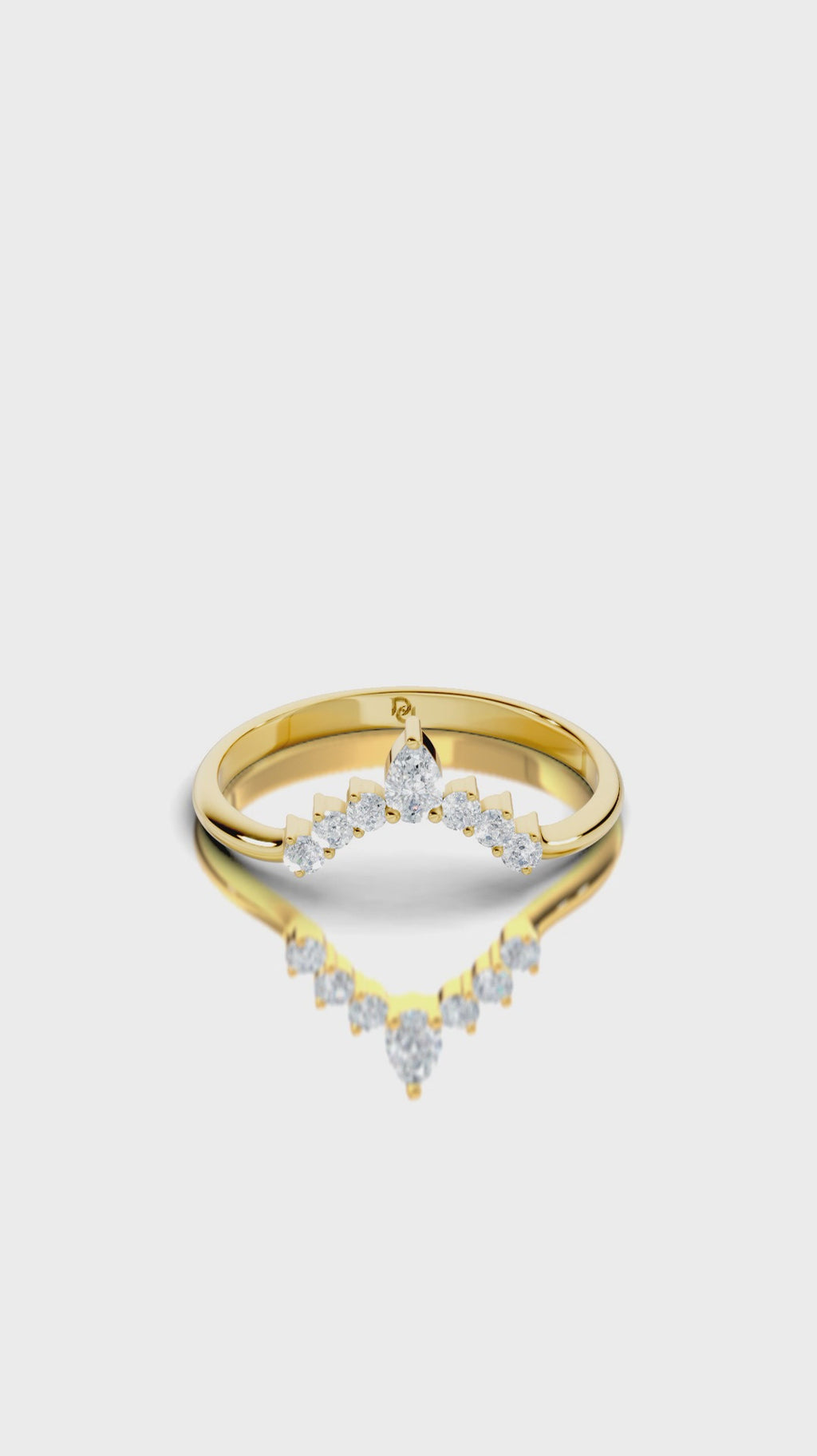 Pear Embrace Wedding Band