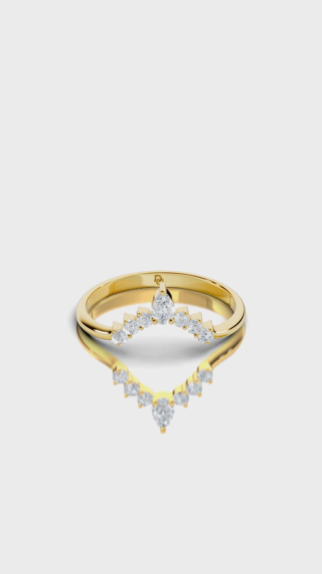 Pear Embrace Wedding Band