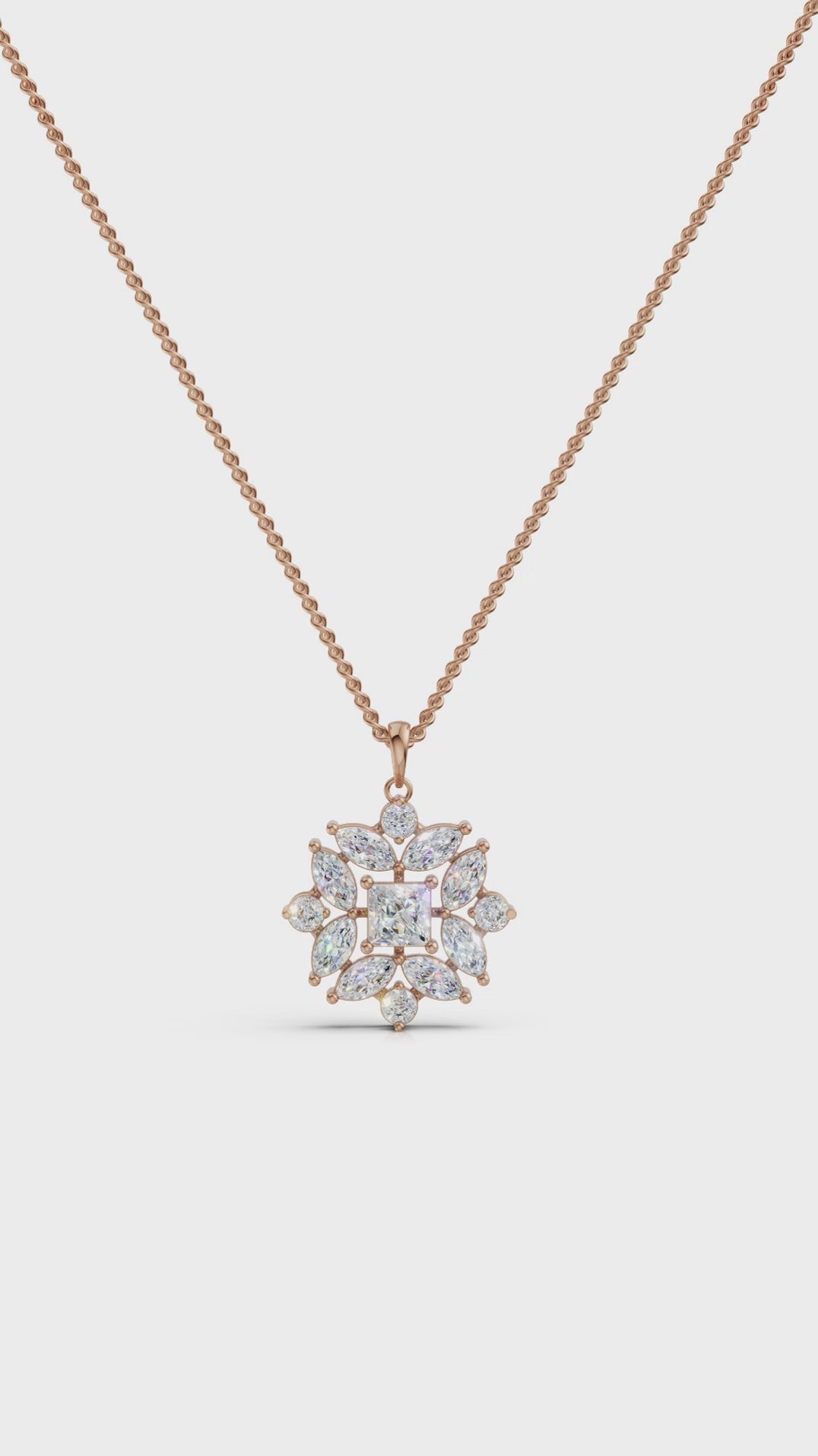 Geometric bloom pendant
