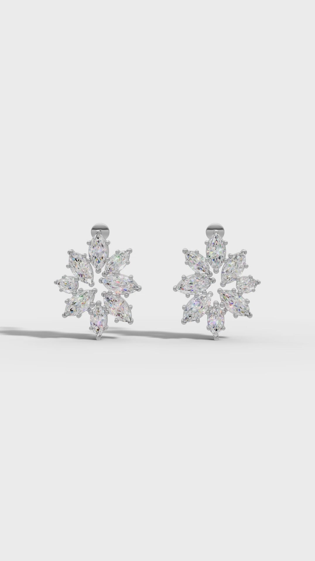 Marquise Bloom Diamond Stud