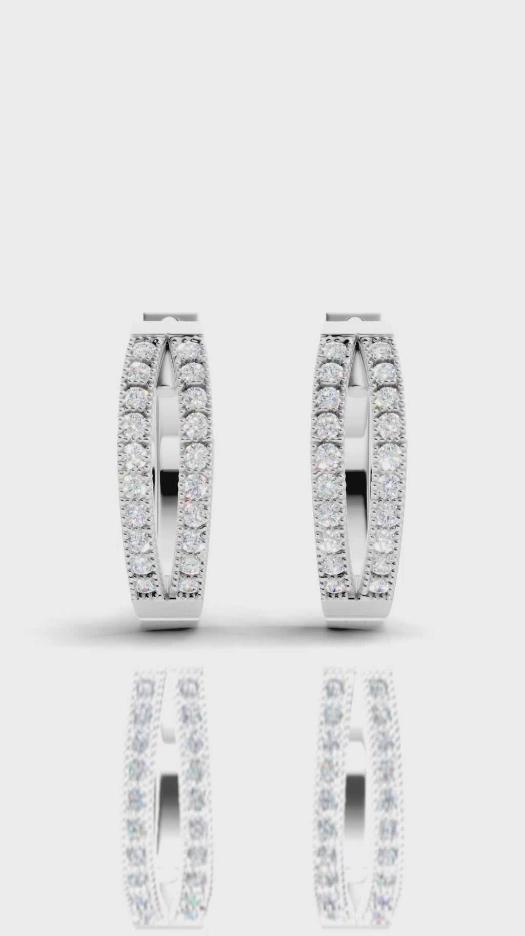 Two Line hoop Men Earrings