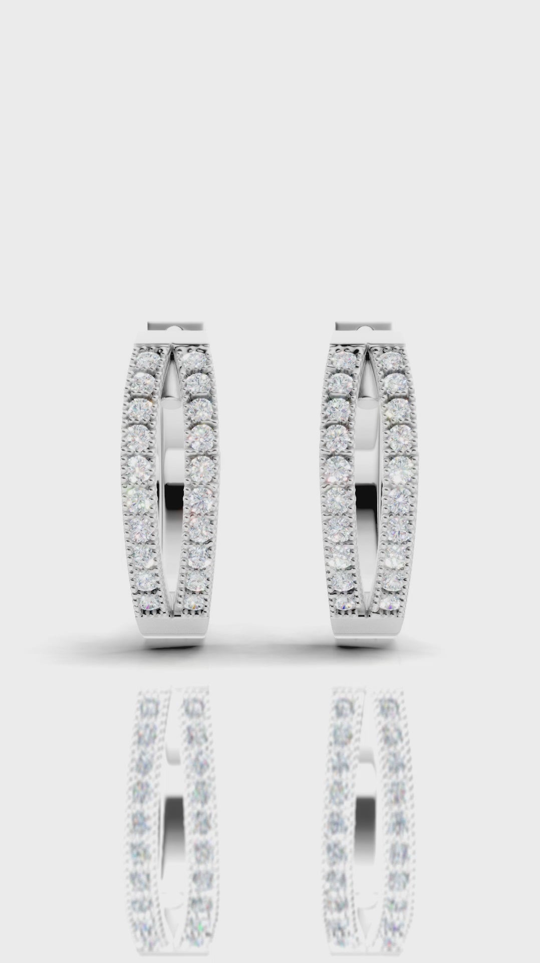 Two Line hoop Men Earrings