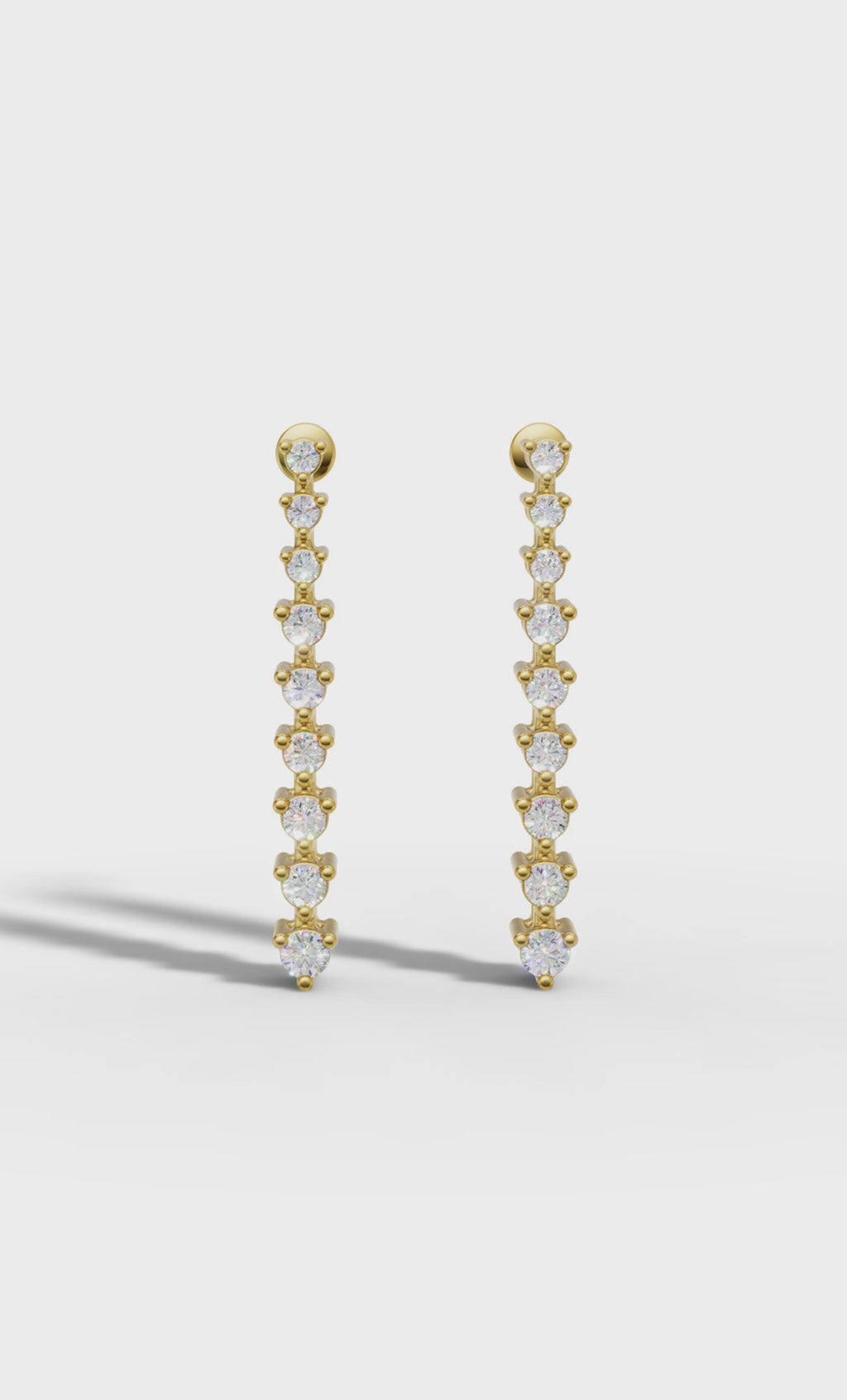 Brilliant Round Diamond Danglers