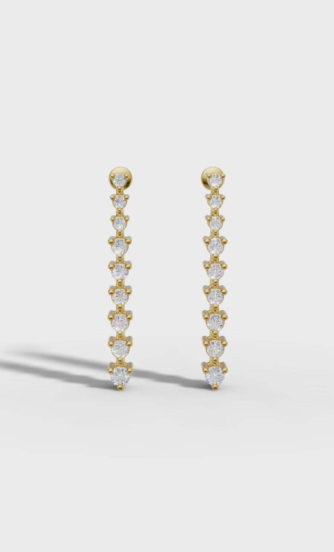 Brilliant Round Diamond Danglers