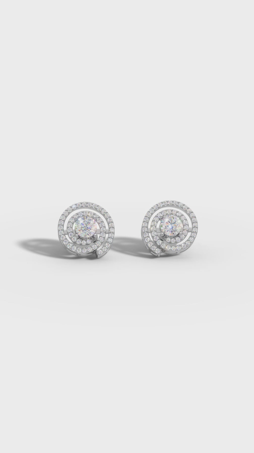 Spiral Radiance Diamond Studs