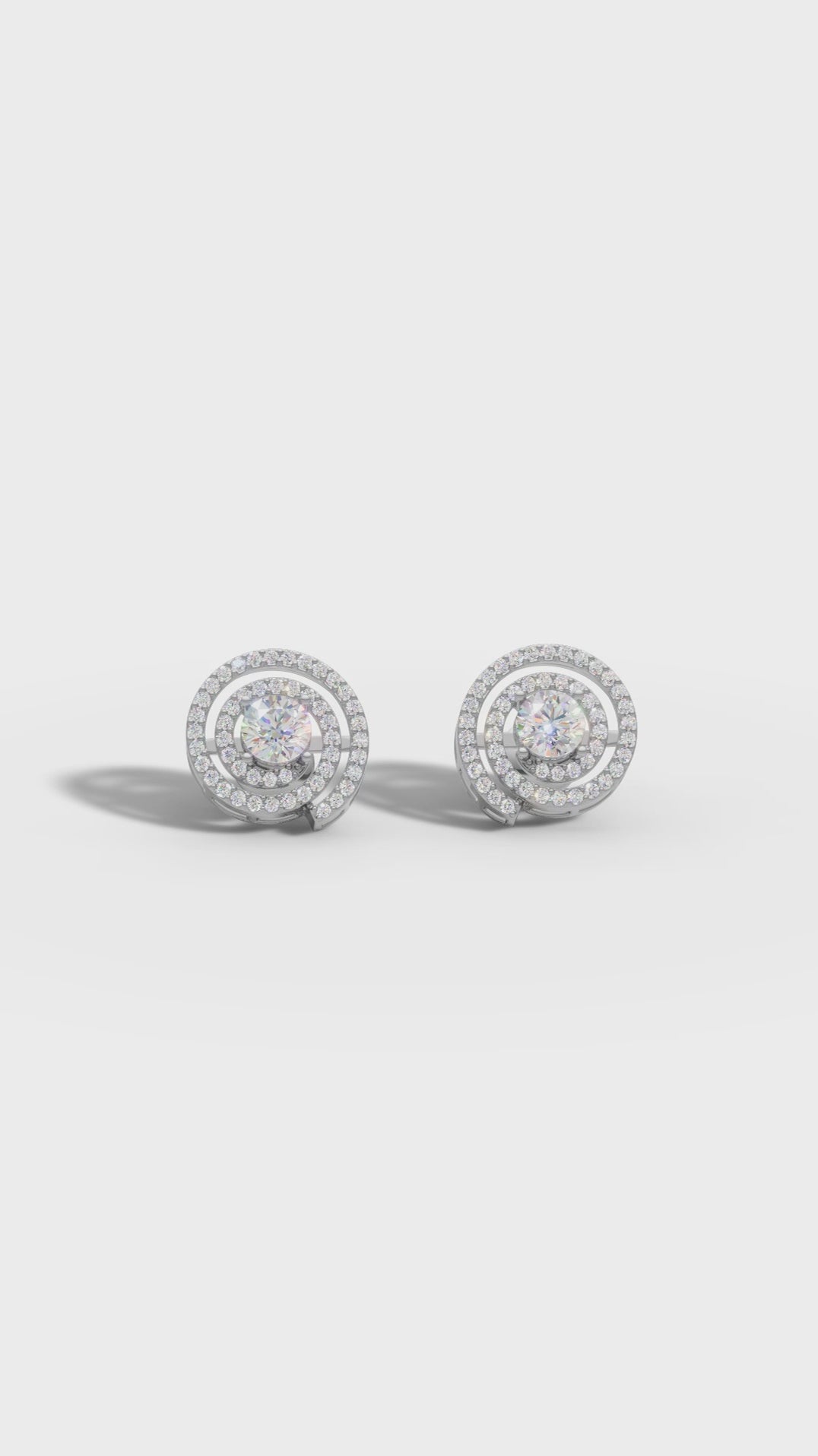Spiral Radiance Diamond Studs