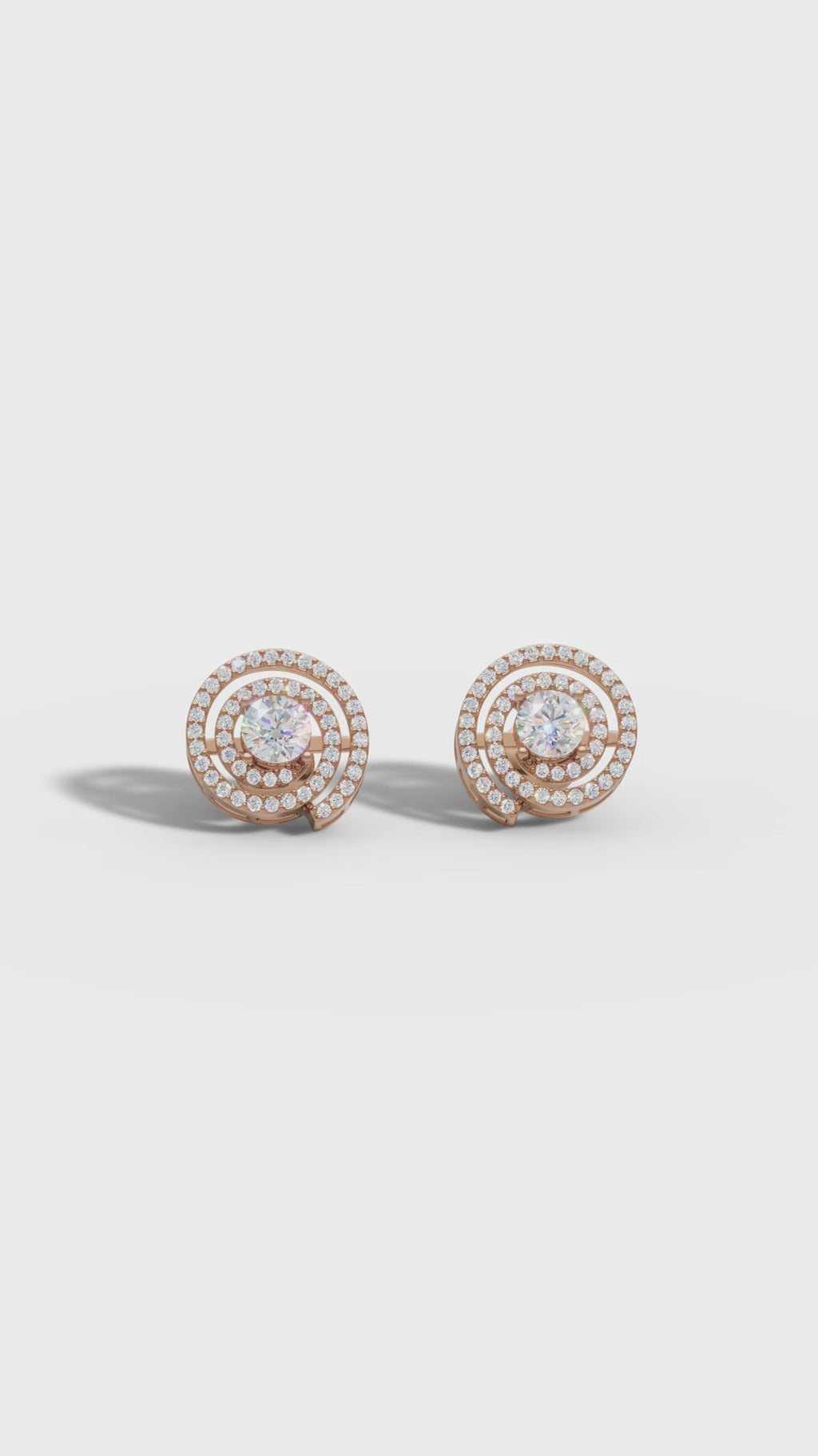 Spiral Radiance Diamond Studs