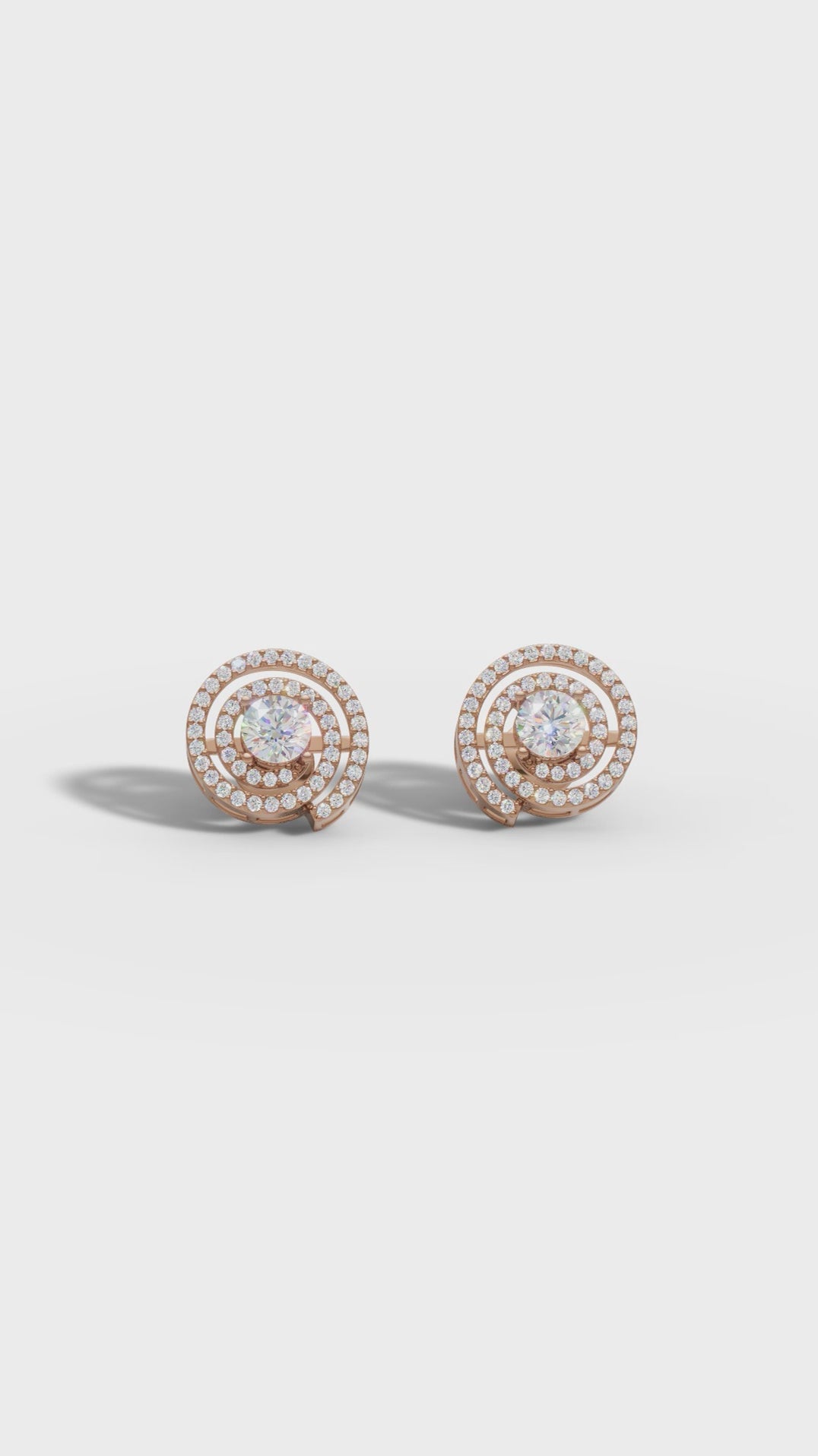 Spiral Radiance Diamond Studs