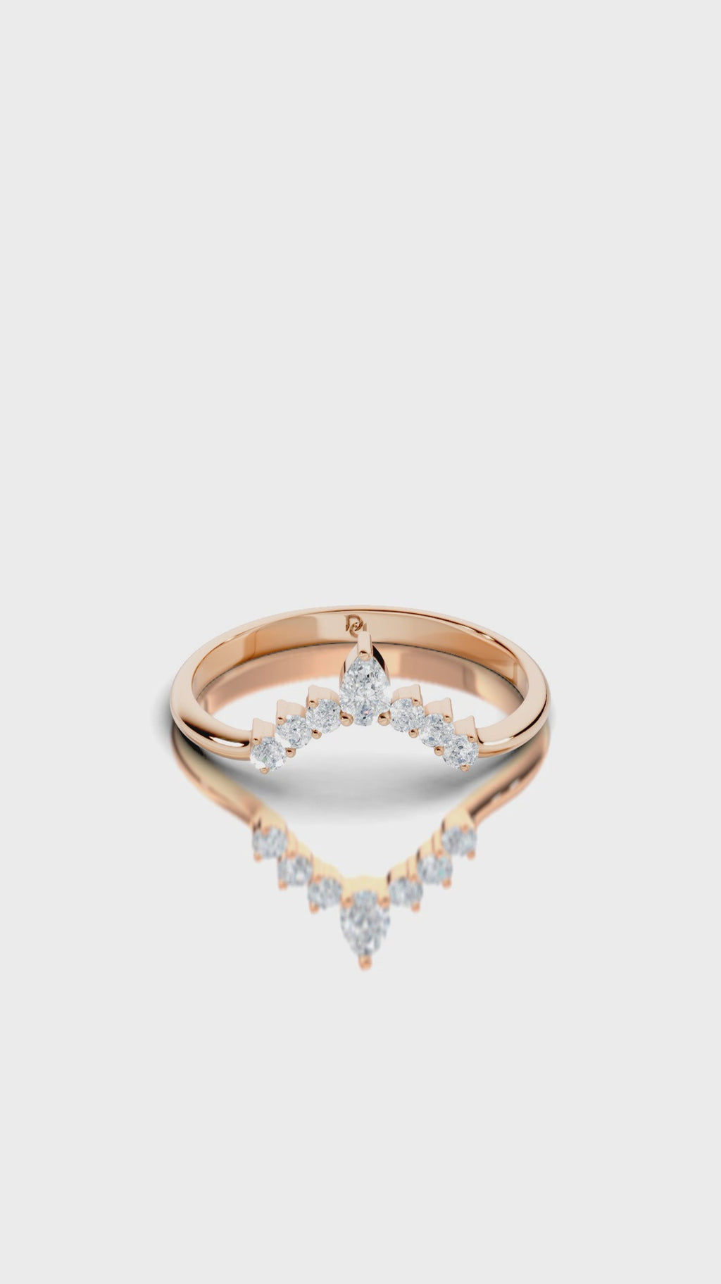 Pear Embrace Wedding Band