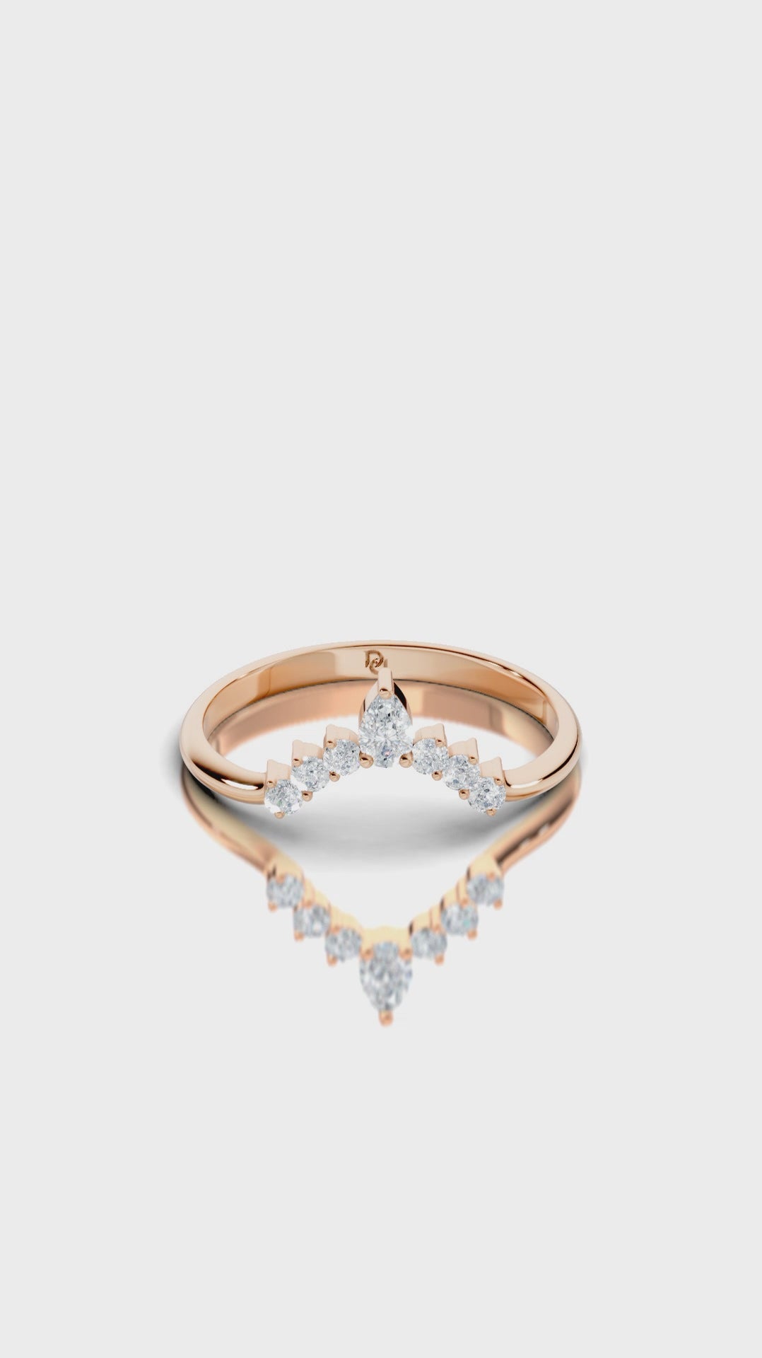 Pear Embrace Wedding Band
