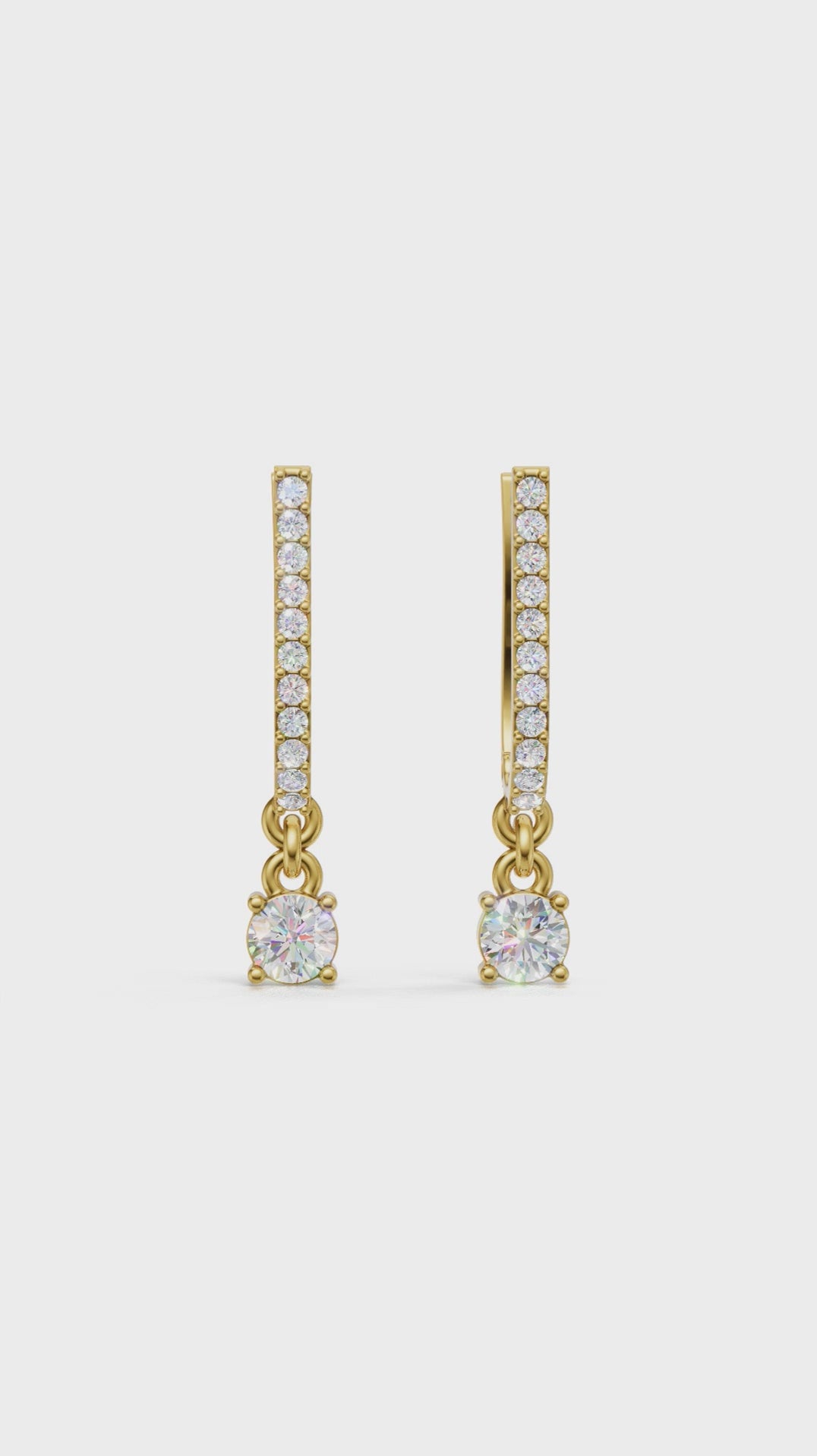 Aurora Diamond Drop Earrings
