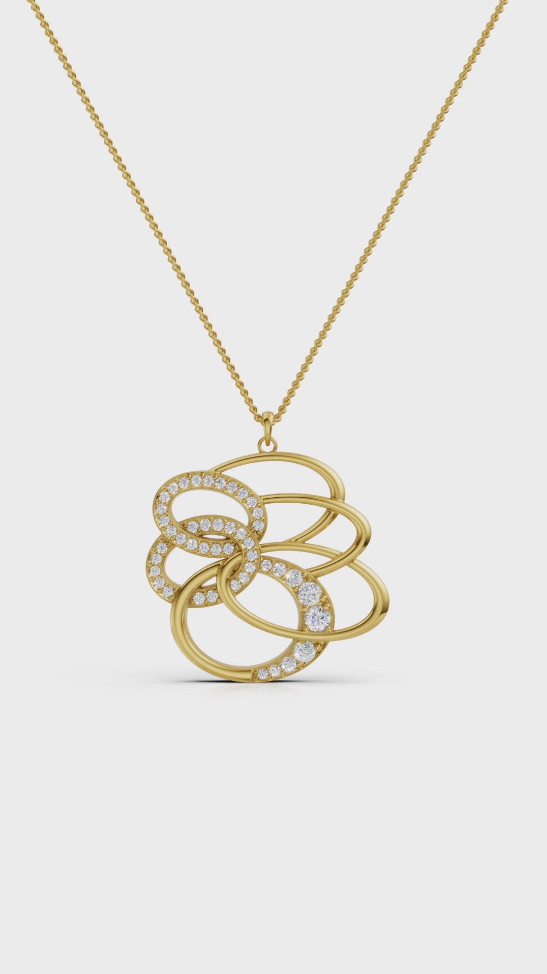 Figure Dual Swirl Pendant