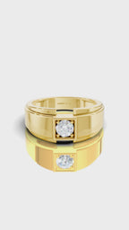 Citadel Round Men's Ring