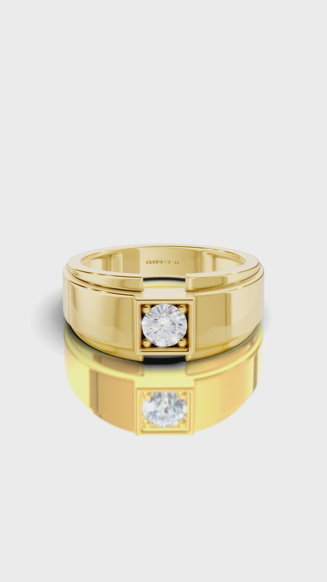 Citadel Round Men's Ring