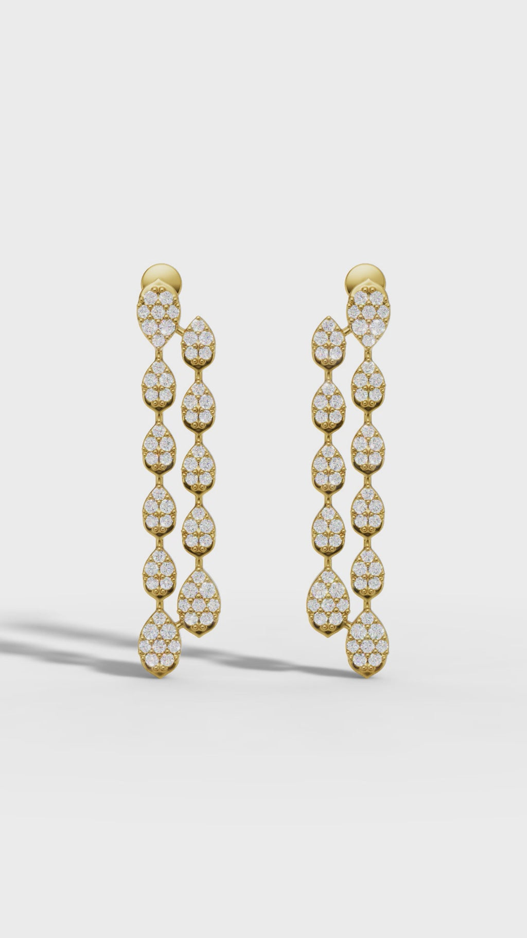 Waterfall Diamond Drop Earrings