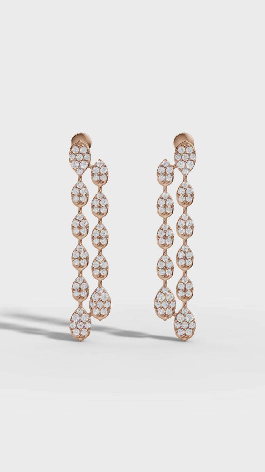 Waterfall Diamond Drop Earrings