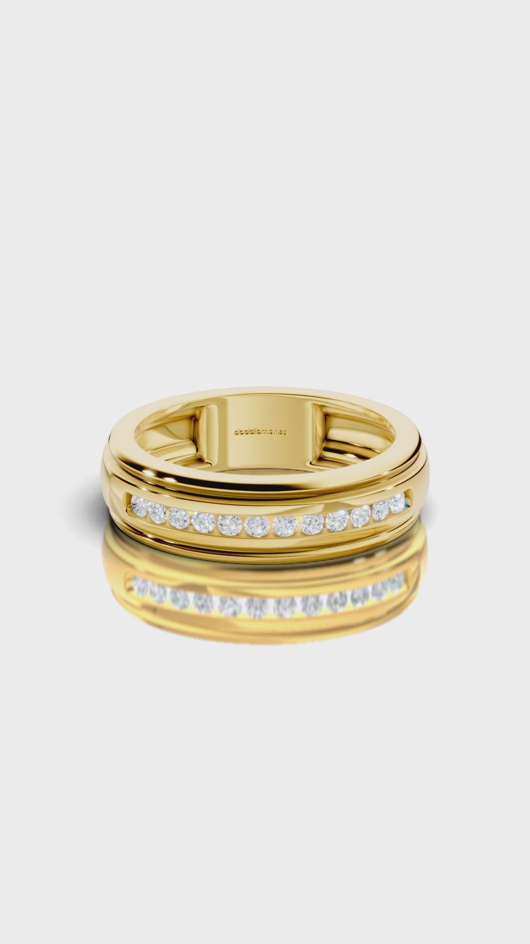 Round Glowline Men's Ring