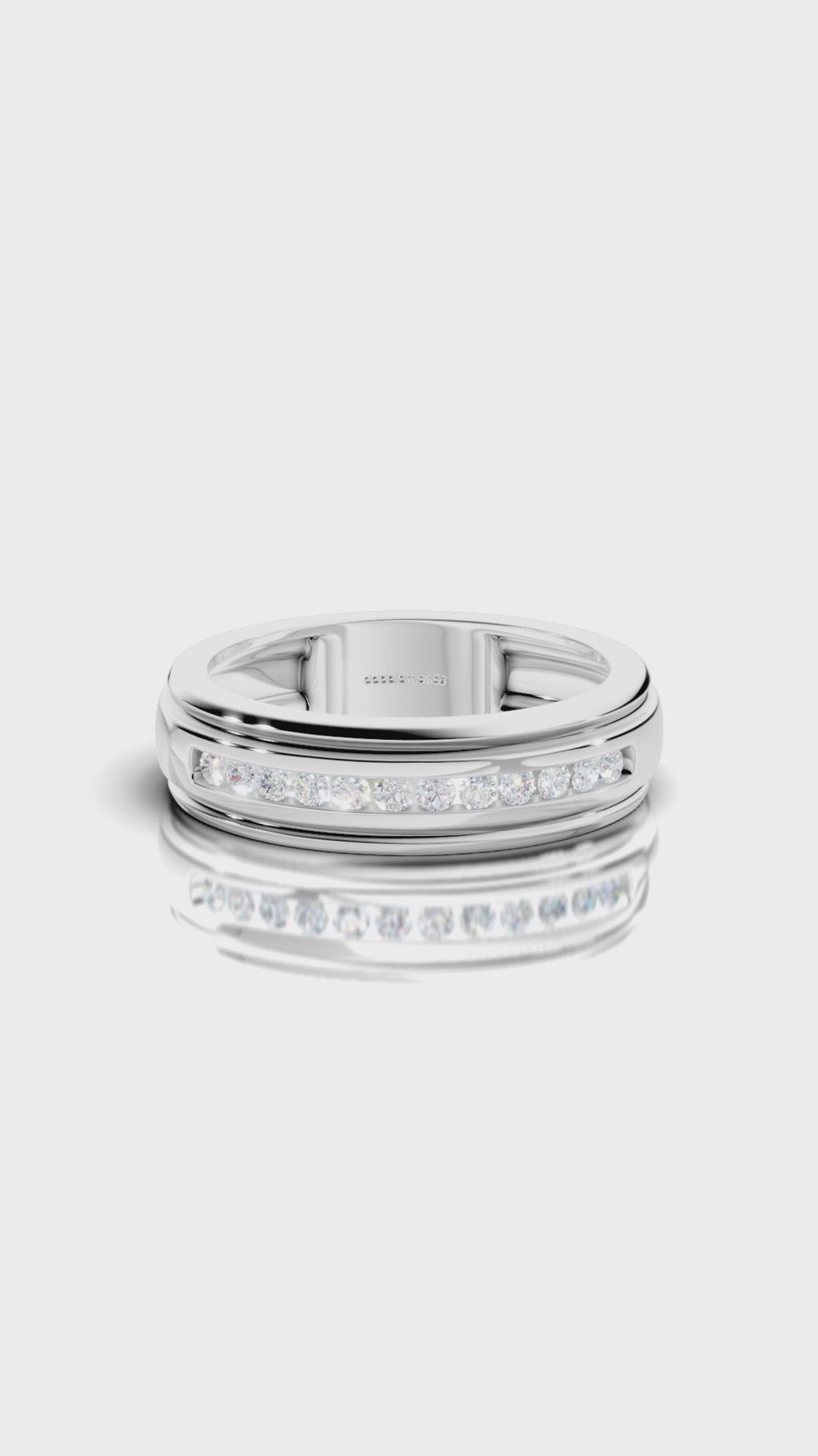 Round Glowline Men's Ring