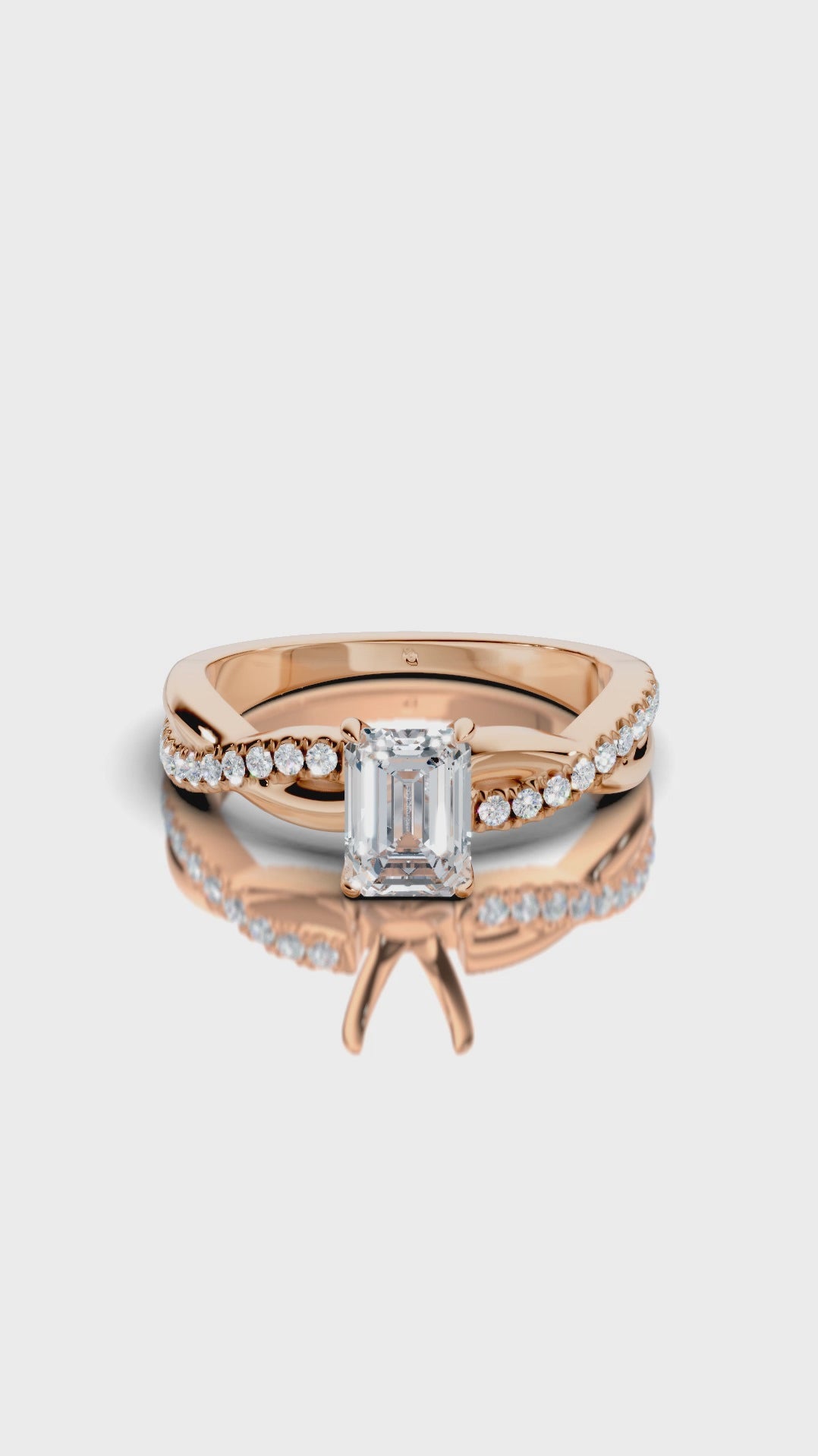 2.20ct Eternal Embrace Emerald Cut Ring