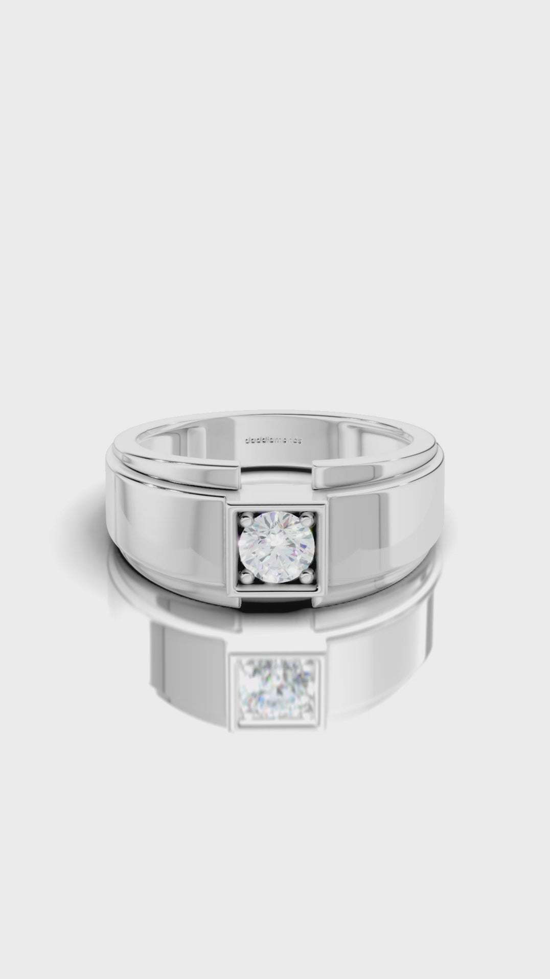 Citadel Round Men's Ring