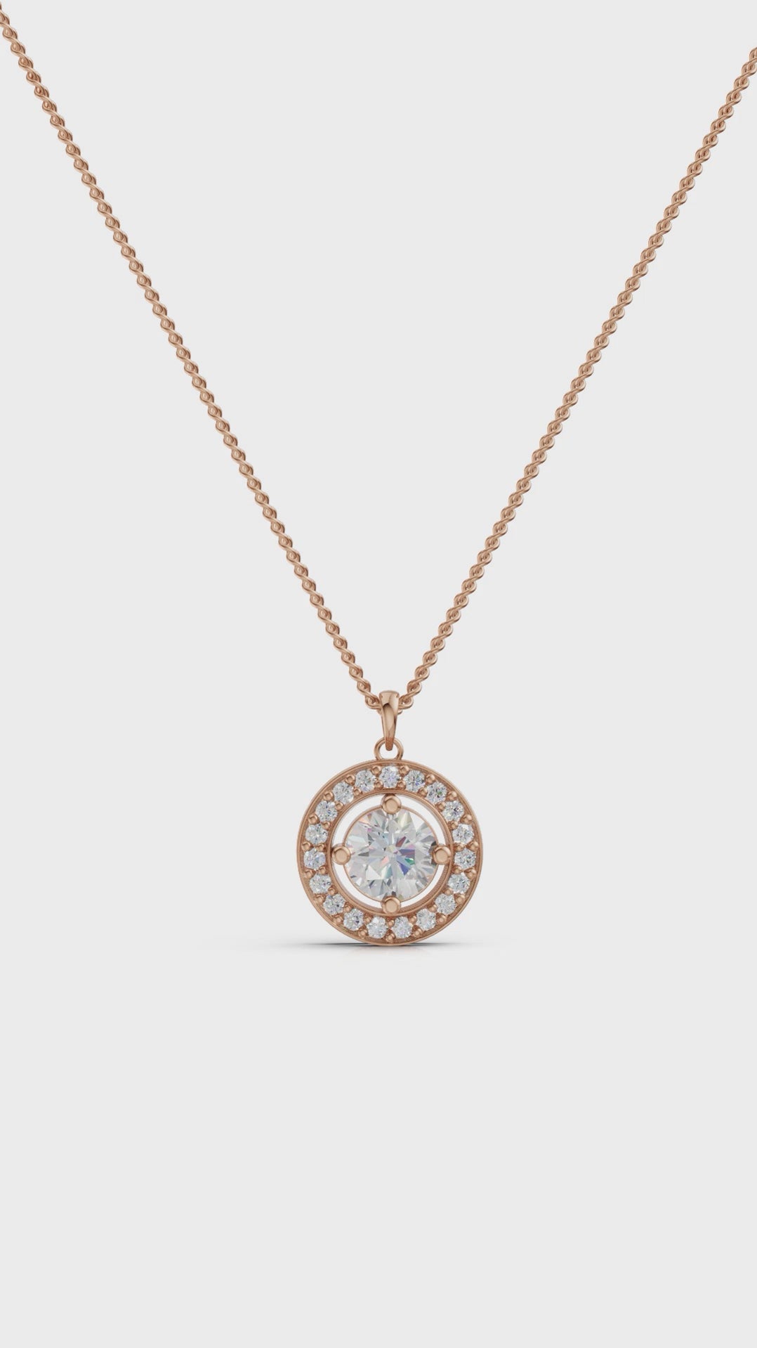 Celestial Halo Diamond Pendant