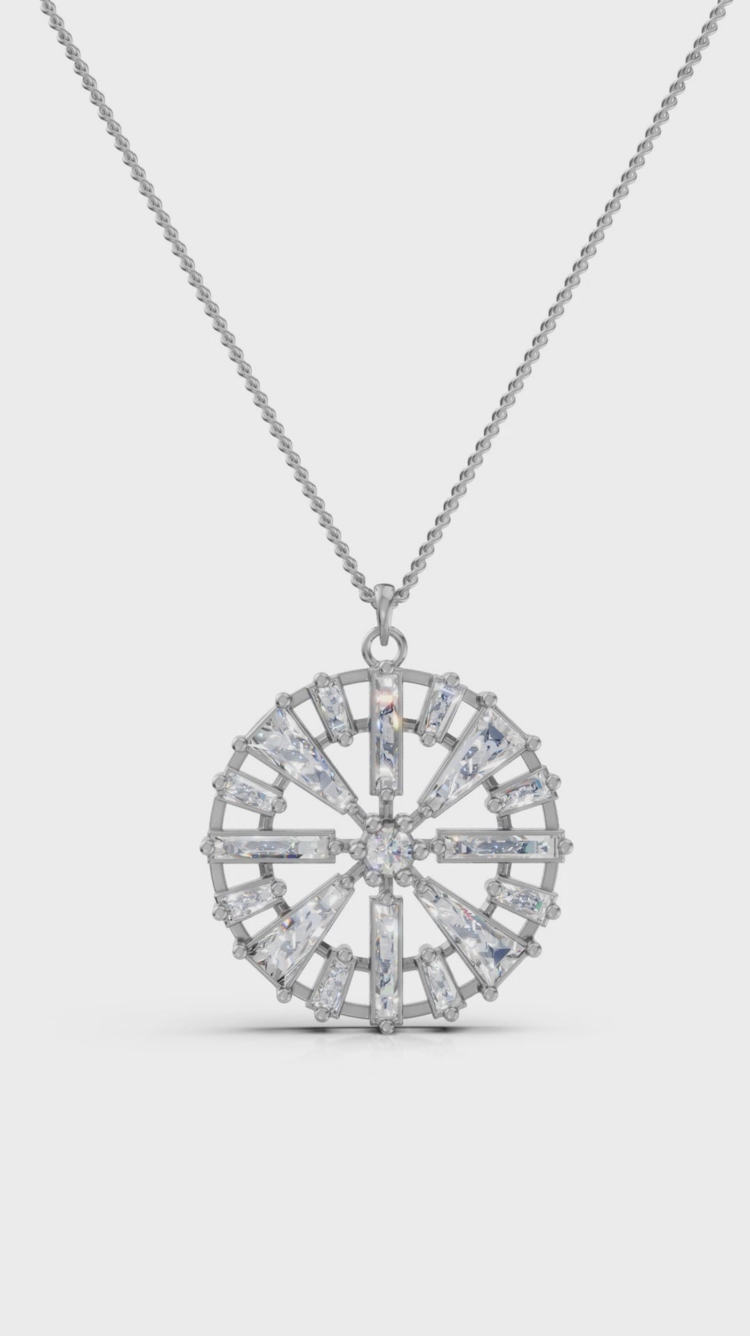 Lux Modernist Geometric Sun Pendant