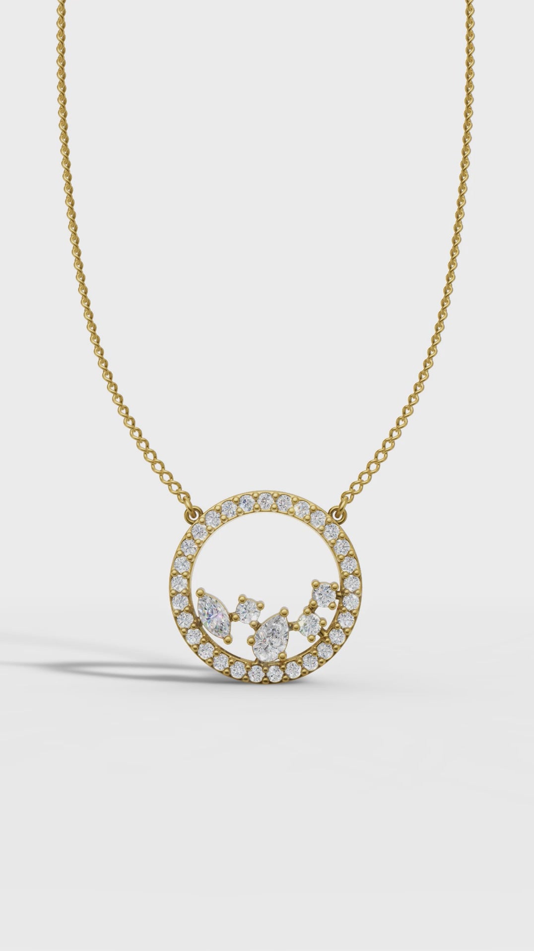 Celestial circle pendant