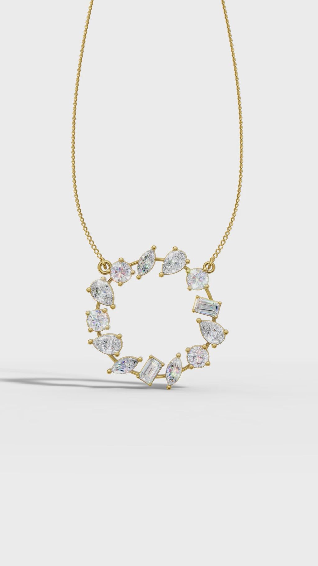 Celestial Orbit Diamond Pendant